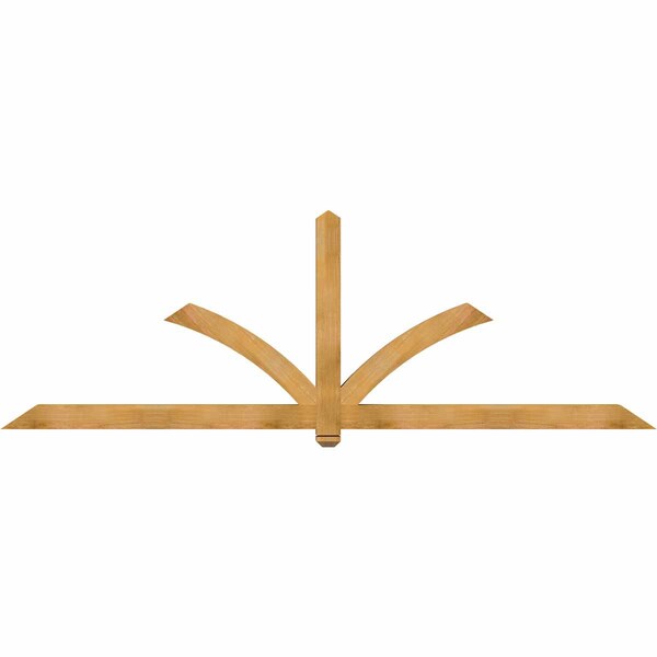 Ekena Millwork Redmond Rough Sawn Timber Gable Bracket, Western Red Cedar, 108"W x 36"H x 4"D x 4"F, 8/12 Pitch GBW108X36X0404RED00RWR - main